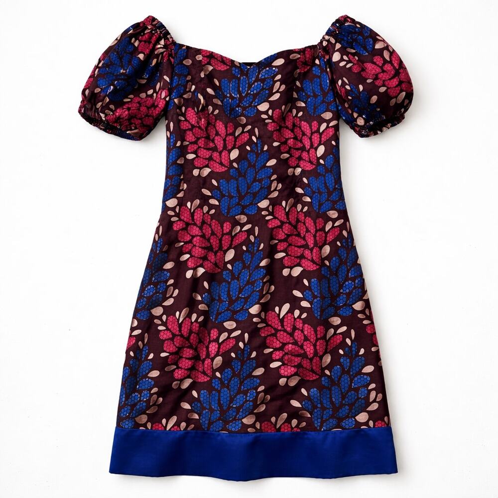 Cottagecore Botanical Colorful Dopamine Coquette Rainbow Blue Pink Dress